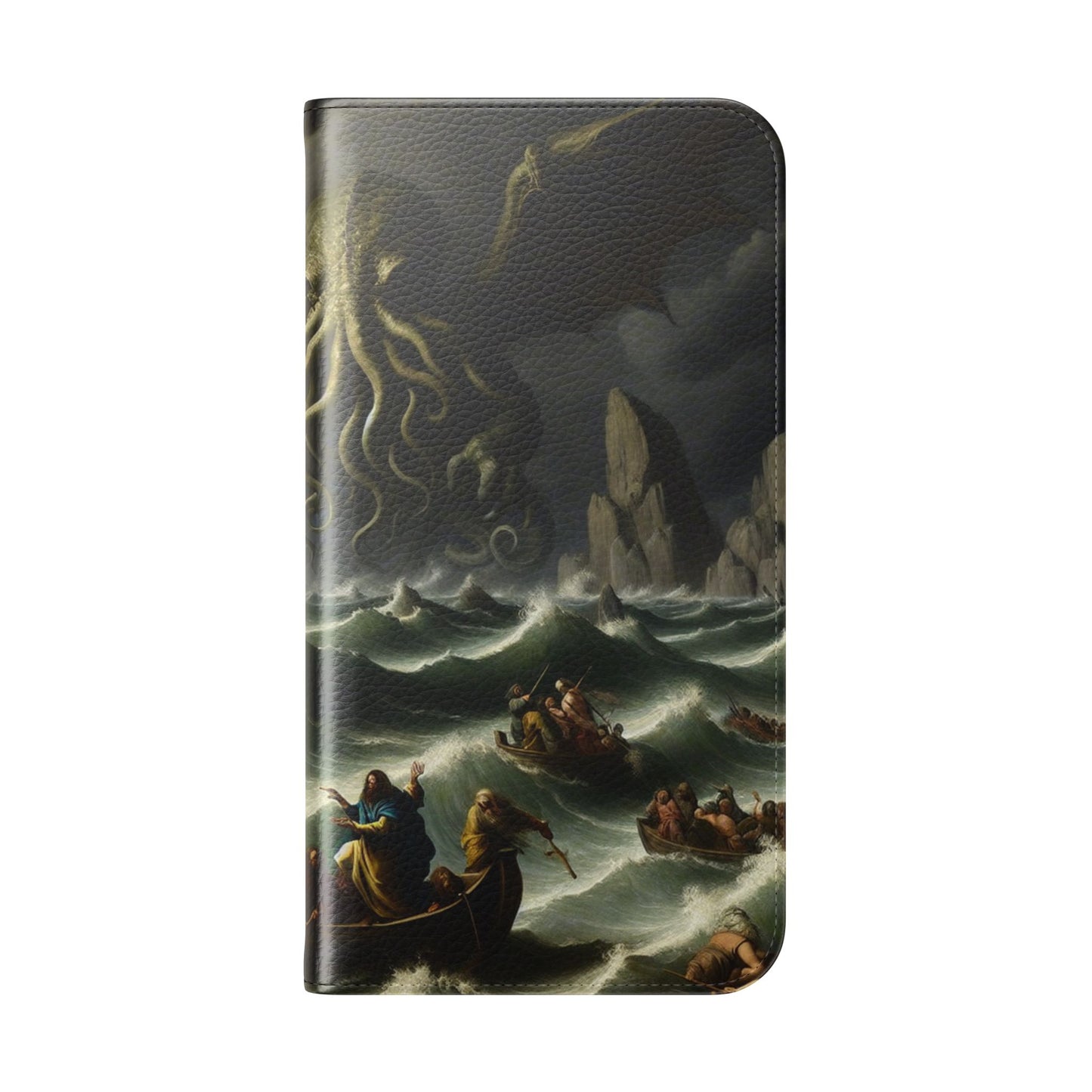 Cthulhu in the Storm Flip Cases for iPhones