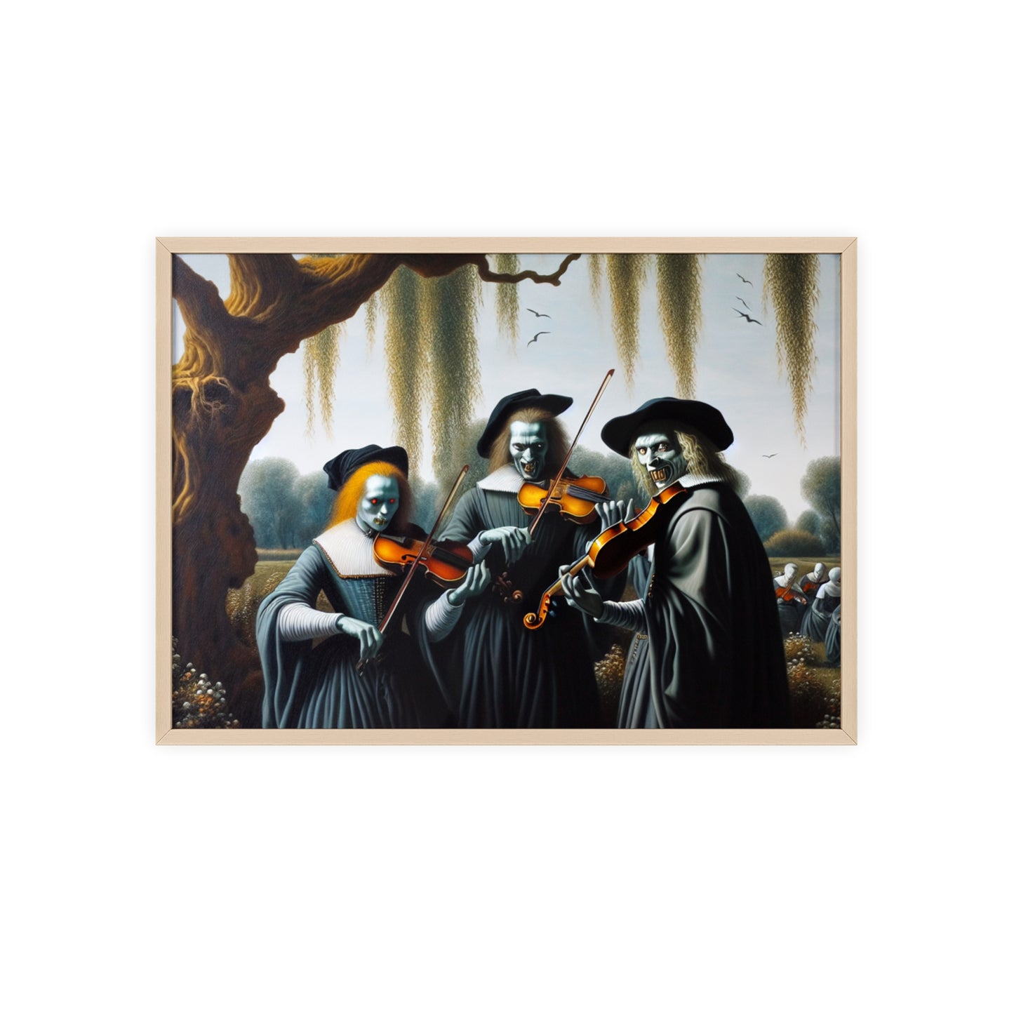 Framed Vermeer's Vampire Violinists Poster