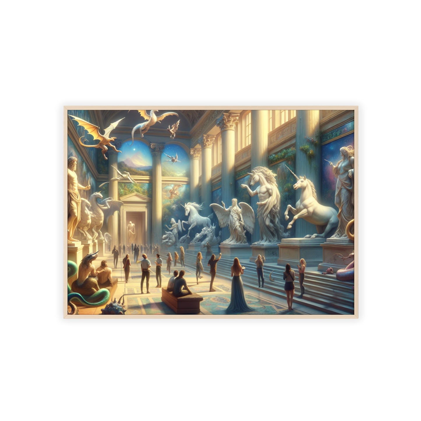 Framed Atlantis Atrium Poster