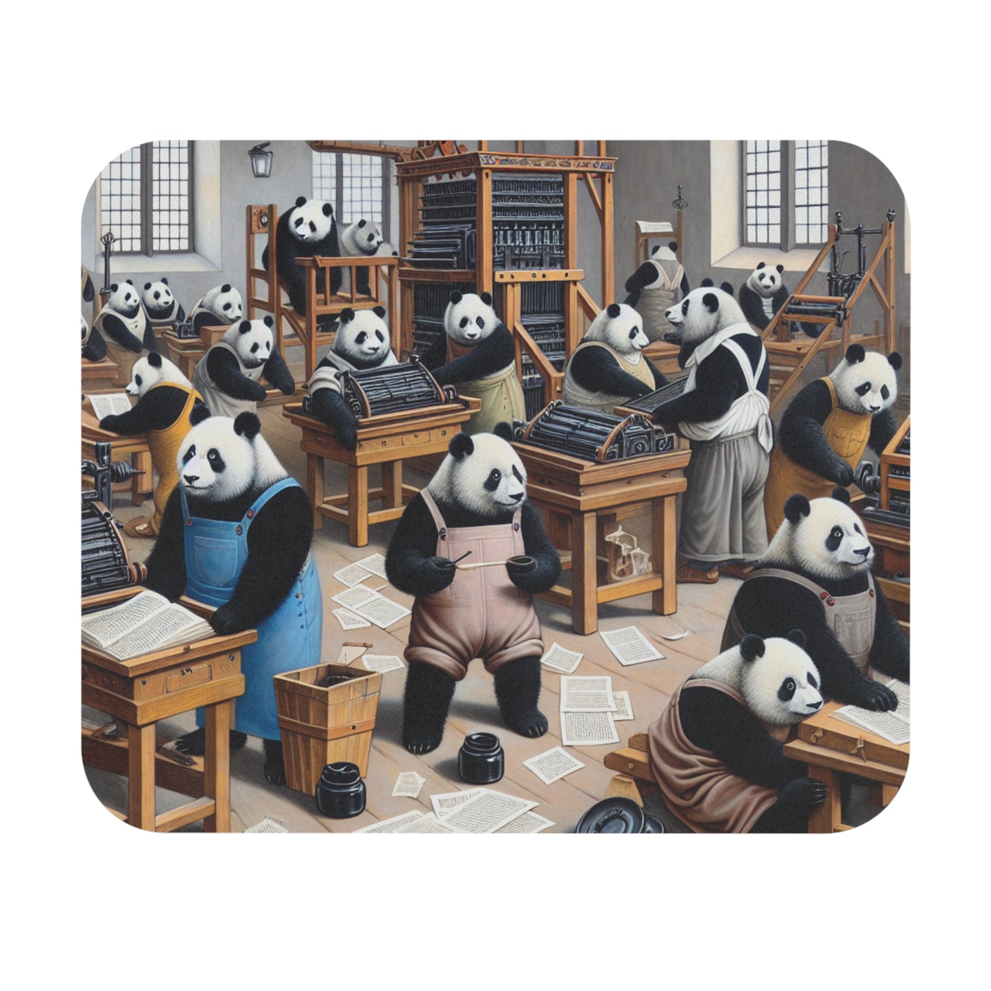 Printing Pandamonium Mouse Pad
