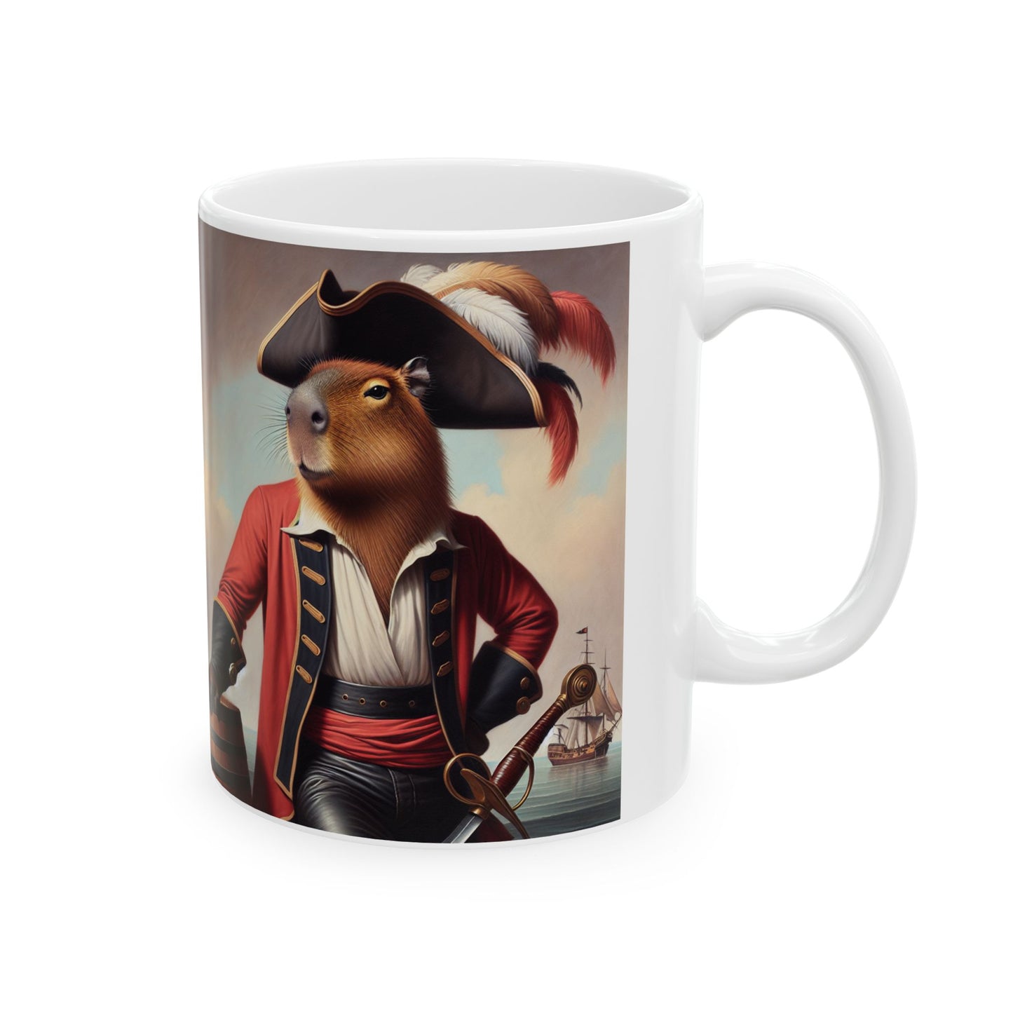 Captain Capybara Ceramic Mug