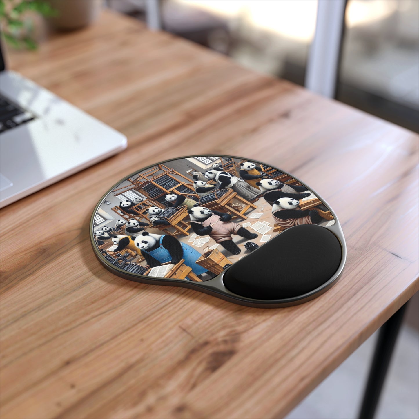Printing Pandamonium Mouse Pad with Wrist Rest