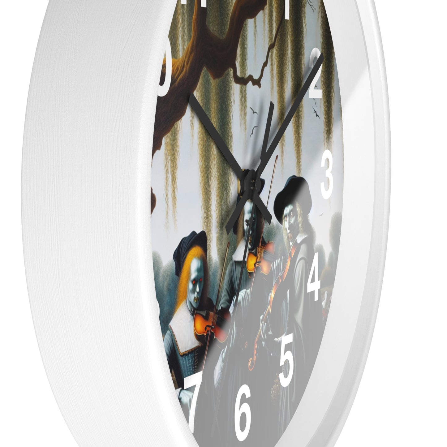 Vermeer's Vampire Violinists Wall Clock