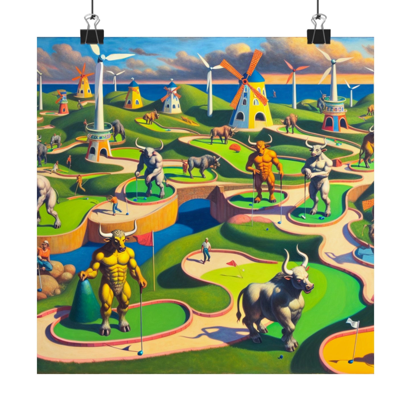 Mini-taur Golf Poster