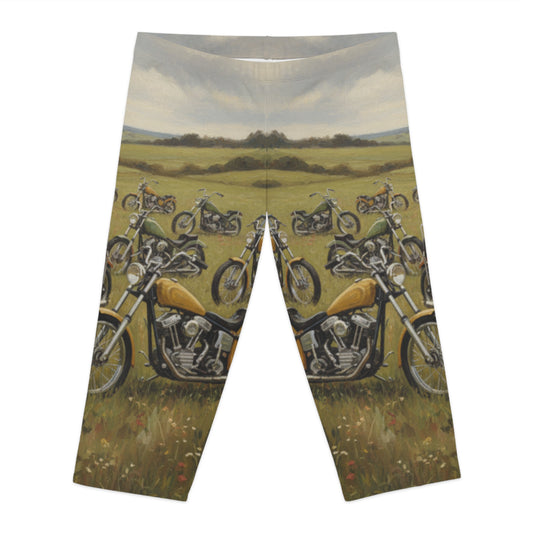 Wild Motorcycles Capri Leggings