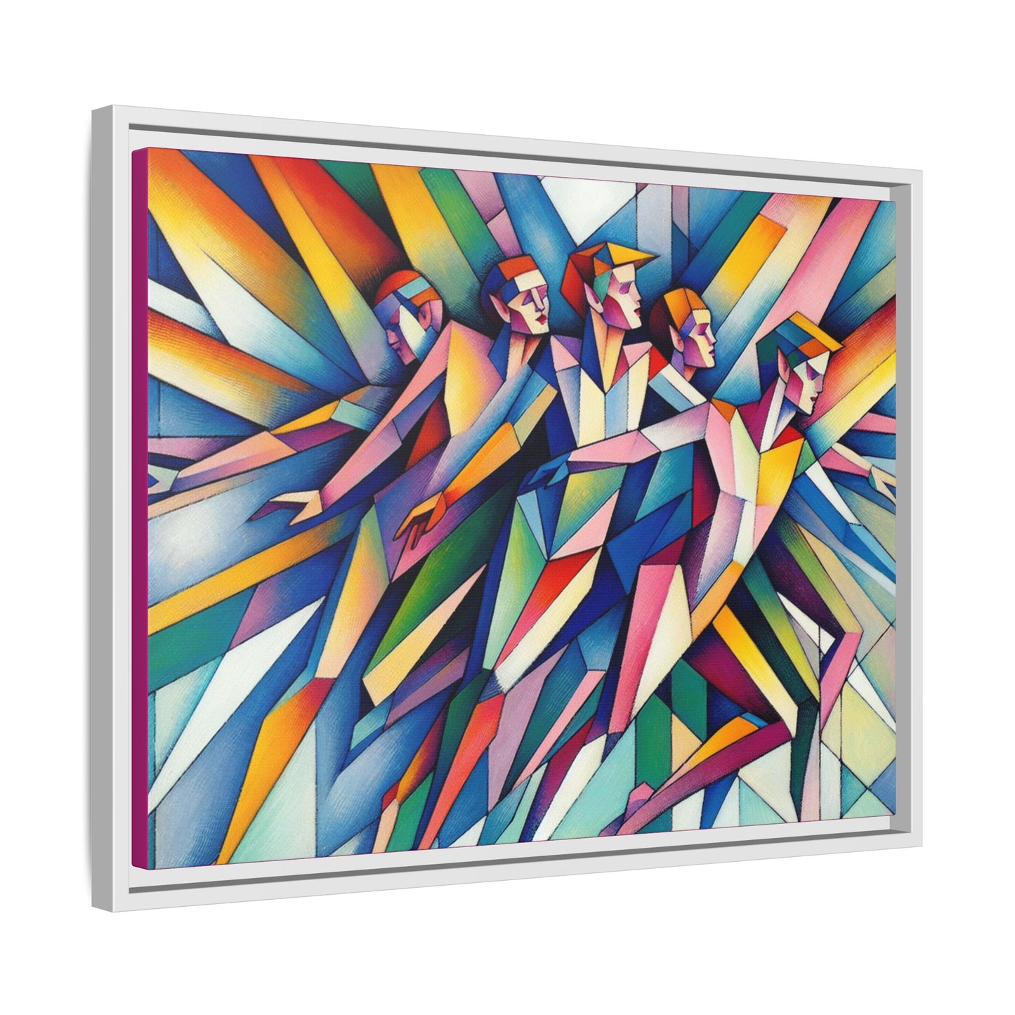 Picasso's Pixies Canvas, Framed (Multi-color)