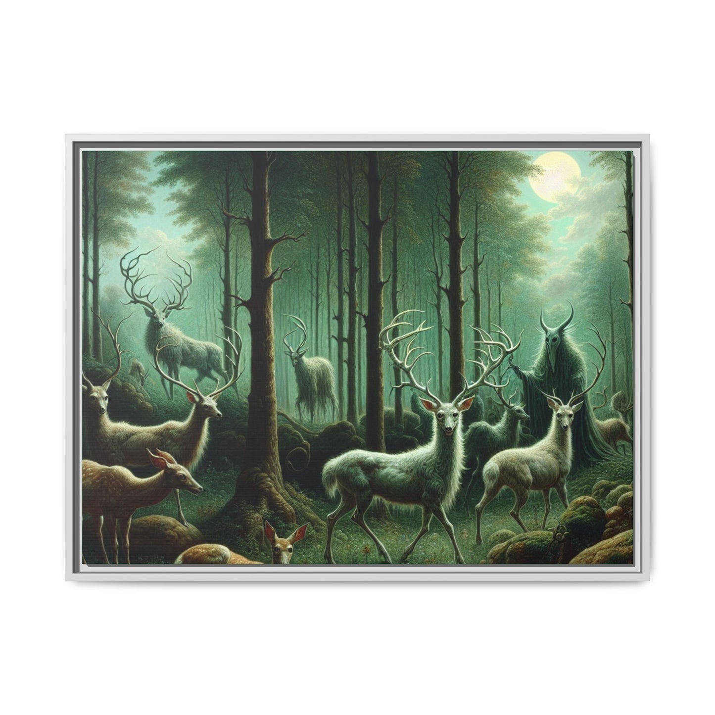Wendigo Shepherd Canvas, Framed (Multi-color)