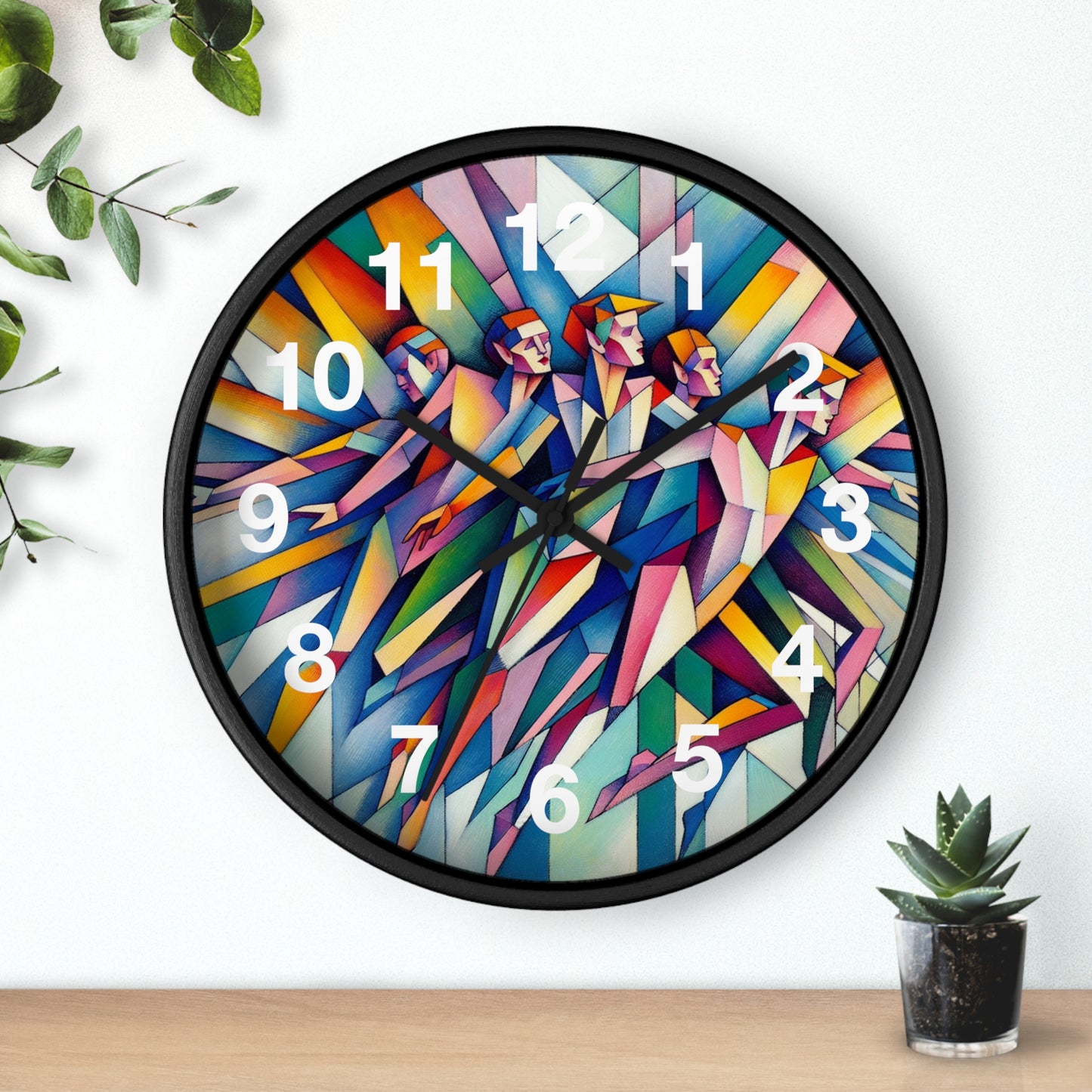 Picasso's Pixies Wall Clock