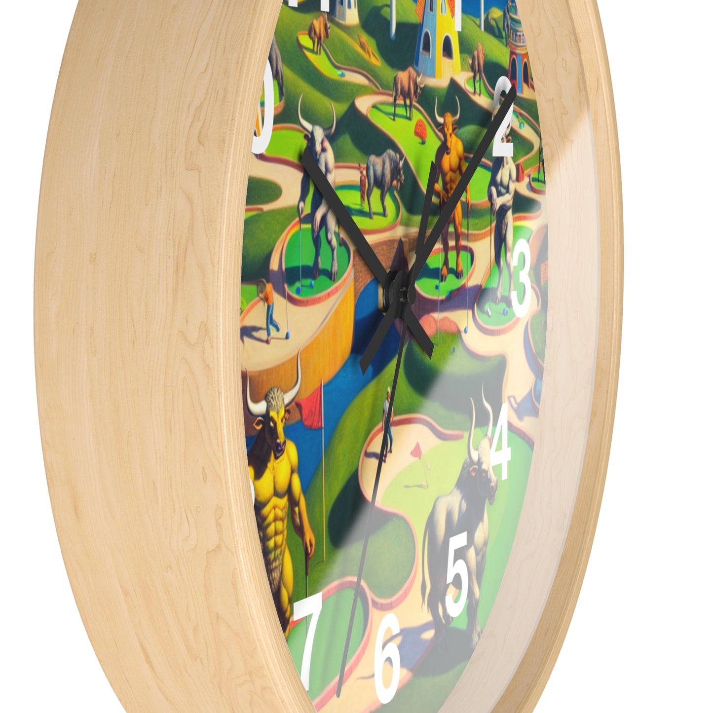 Mini-taur Golf Wall Clock
