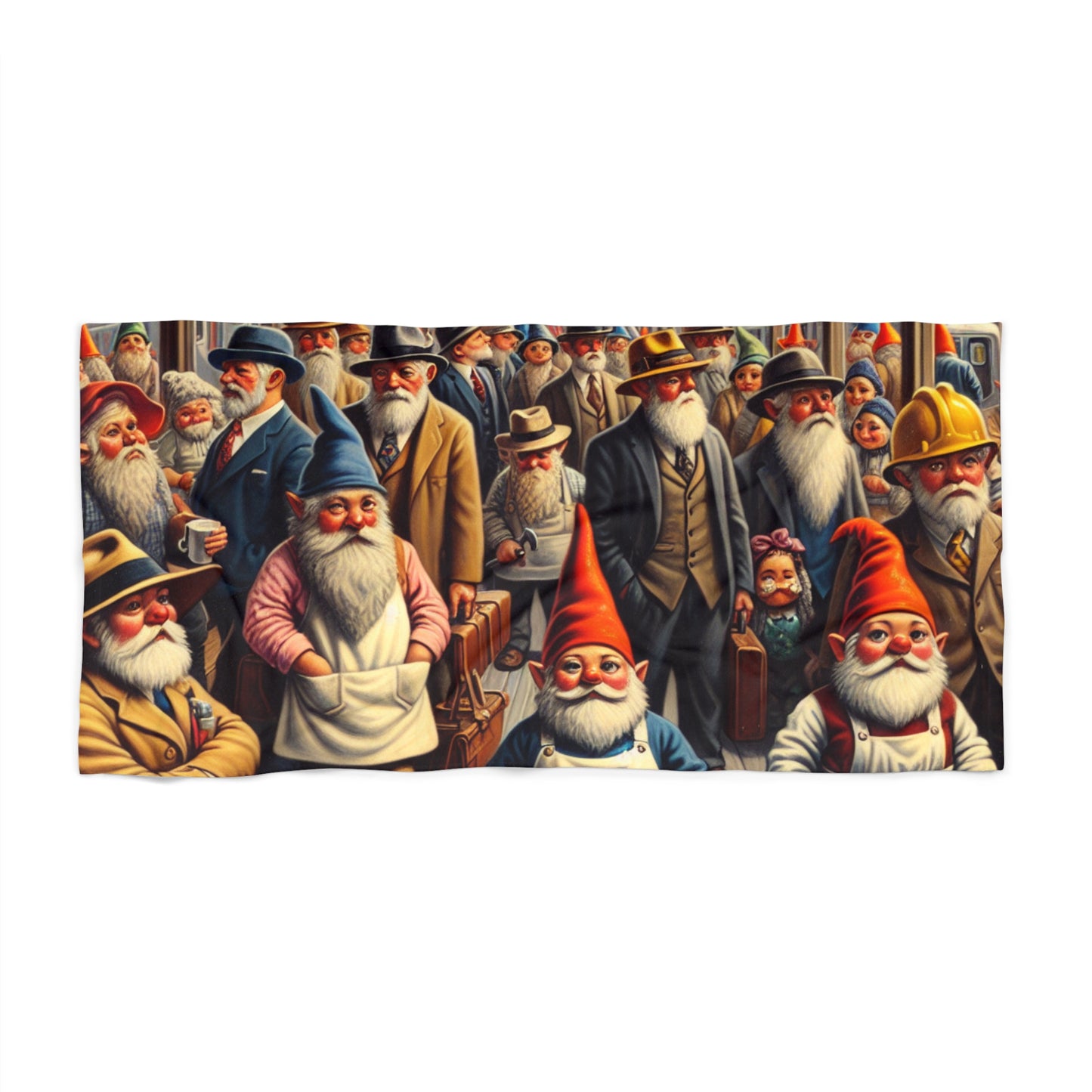 The Gnome-mute Home Beach Towel