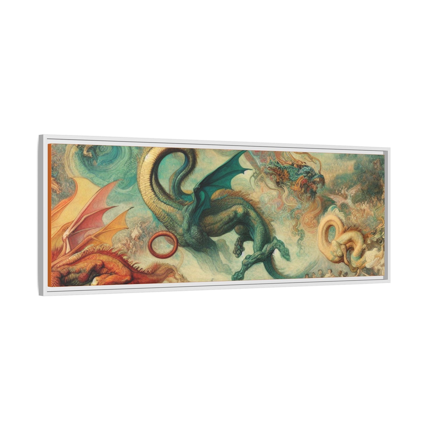 Degas Dreams of Dragons Canvas, Framed (Multi-color)