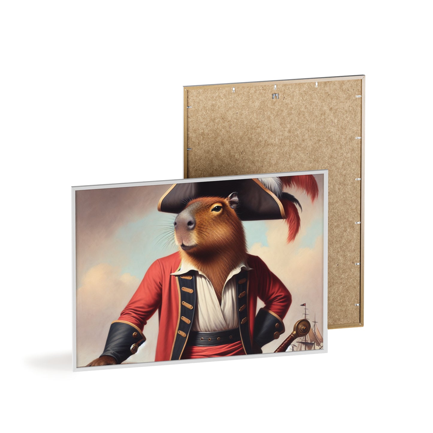 Framed Captain Capybara Poster