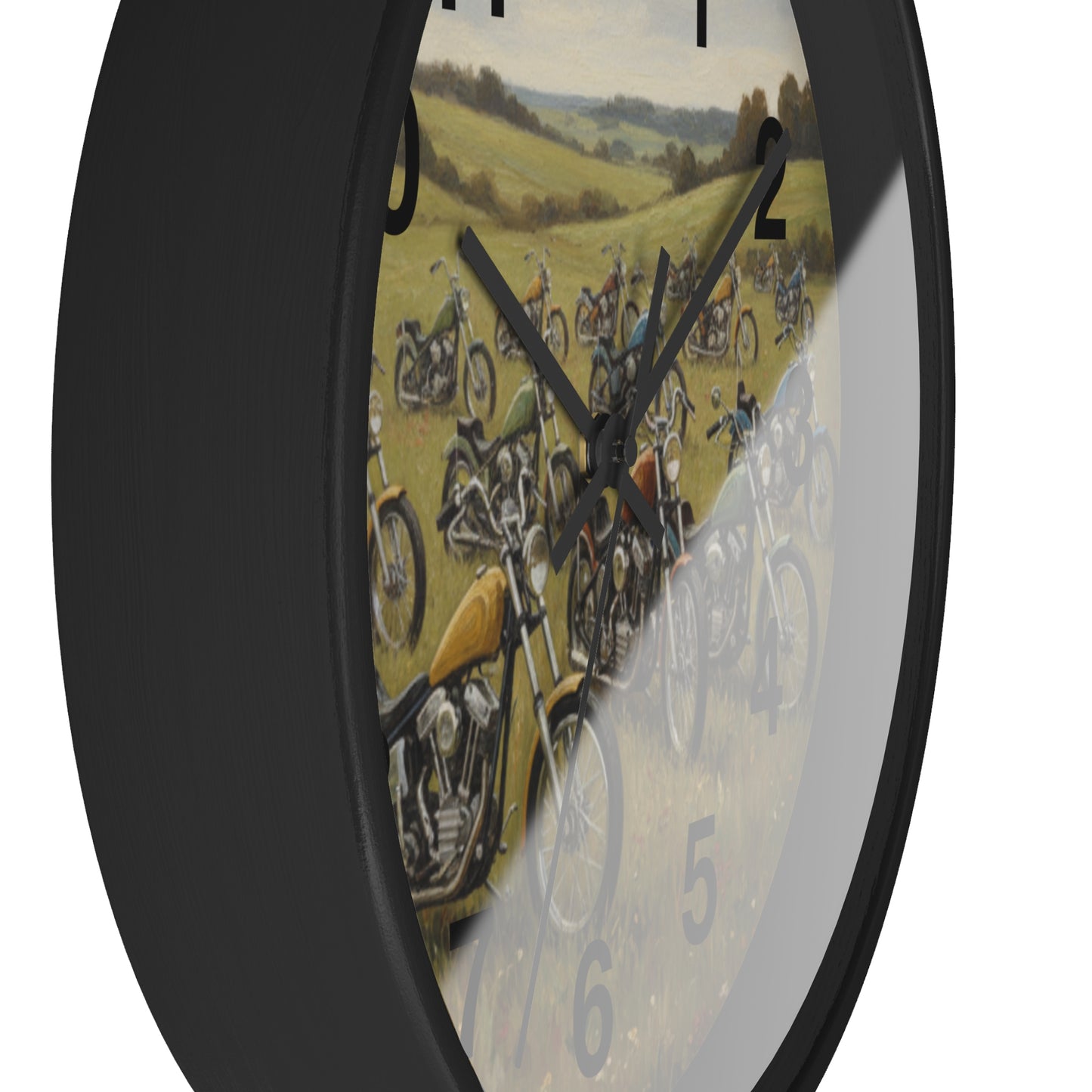 Wild Motorcycles Wall Clock