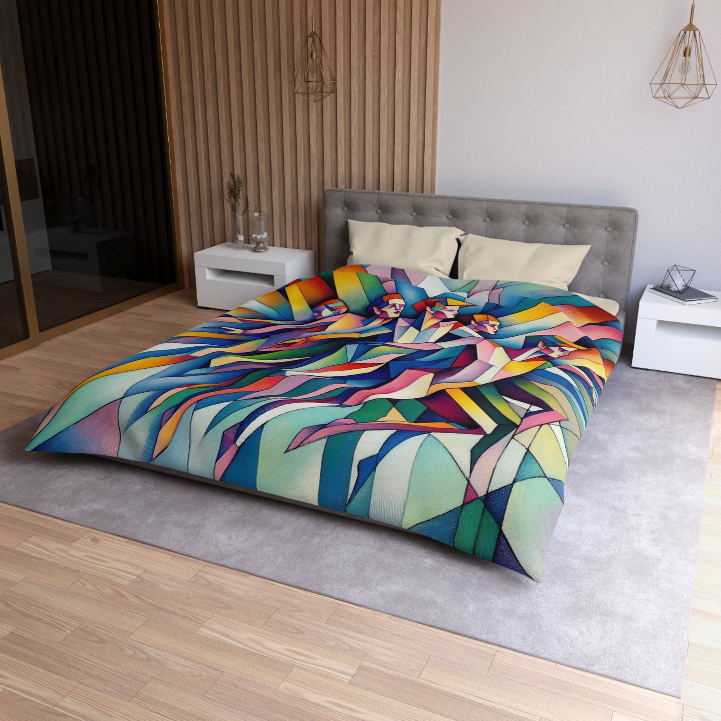 Picasso's Pixies Microfiber Duvet Cover