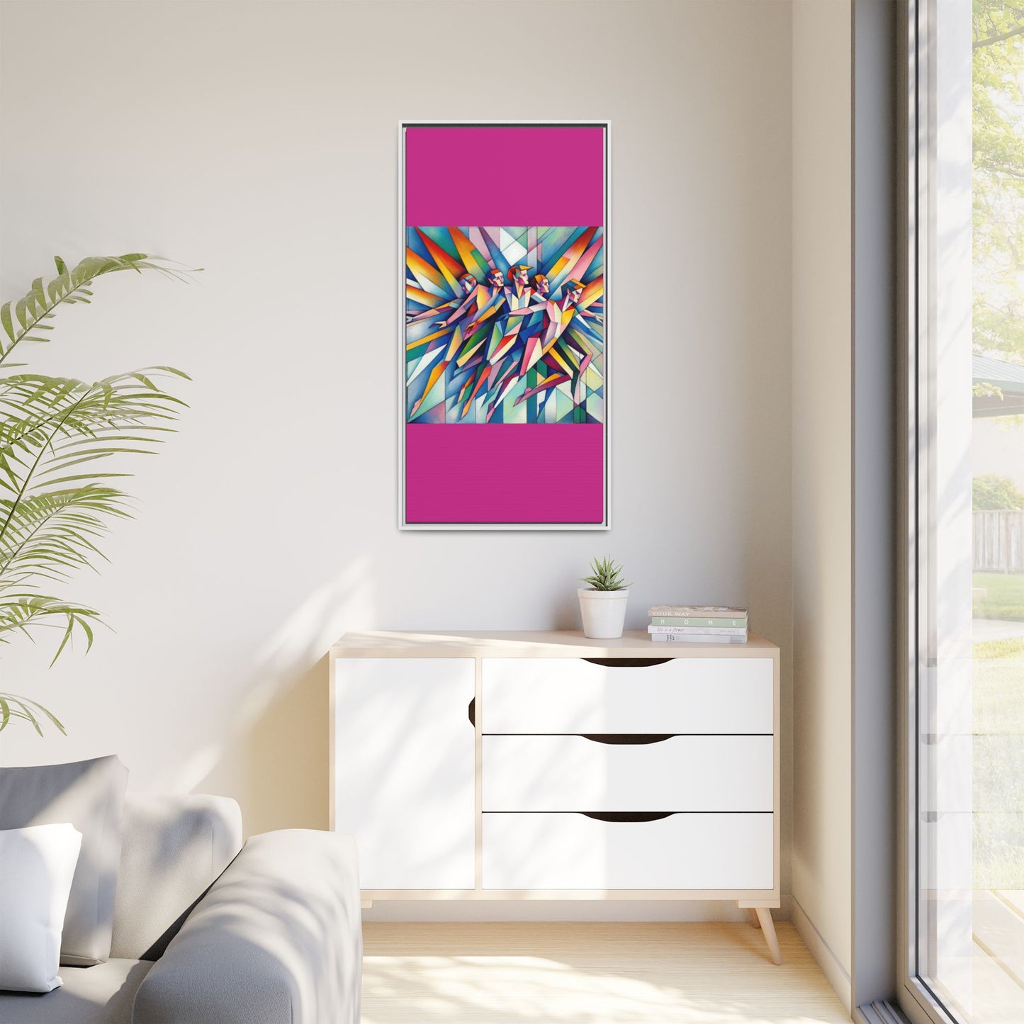 Picasso's Pixies Canvas, Framed (Multi-color)