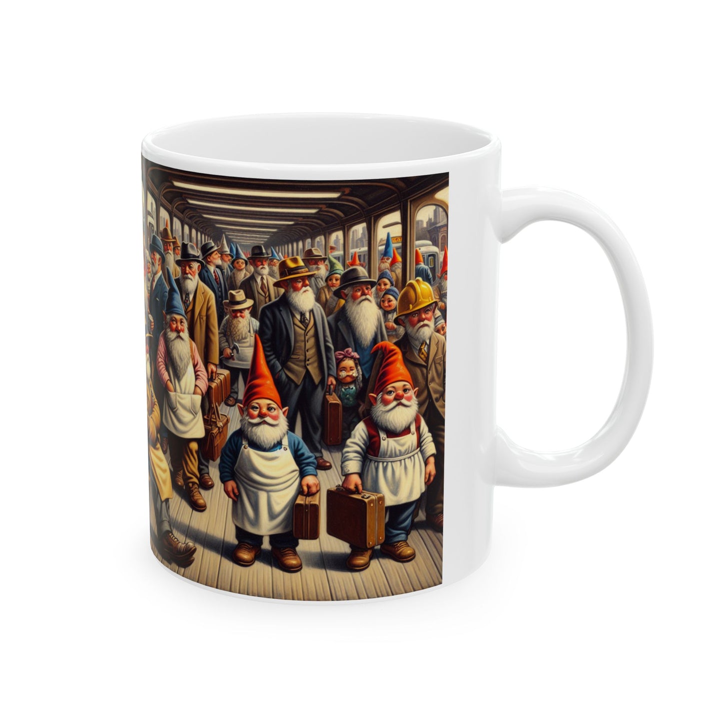 The Gnome-mute Home Ceramic Mug