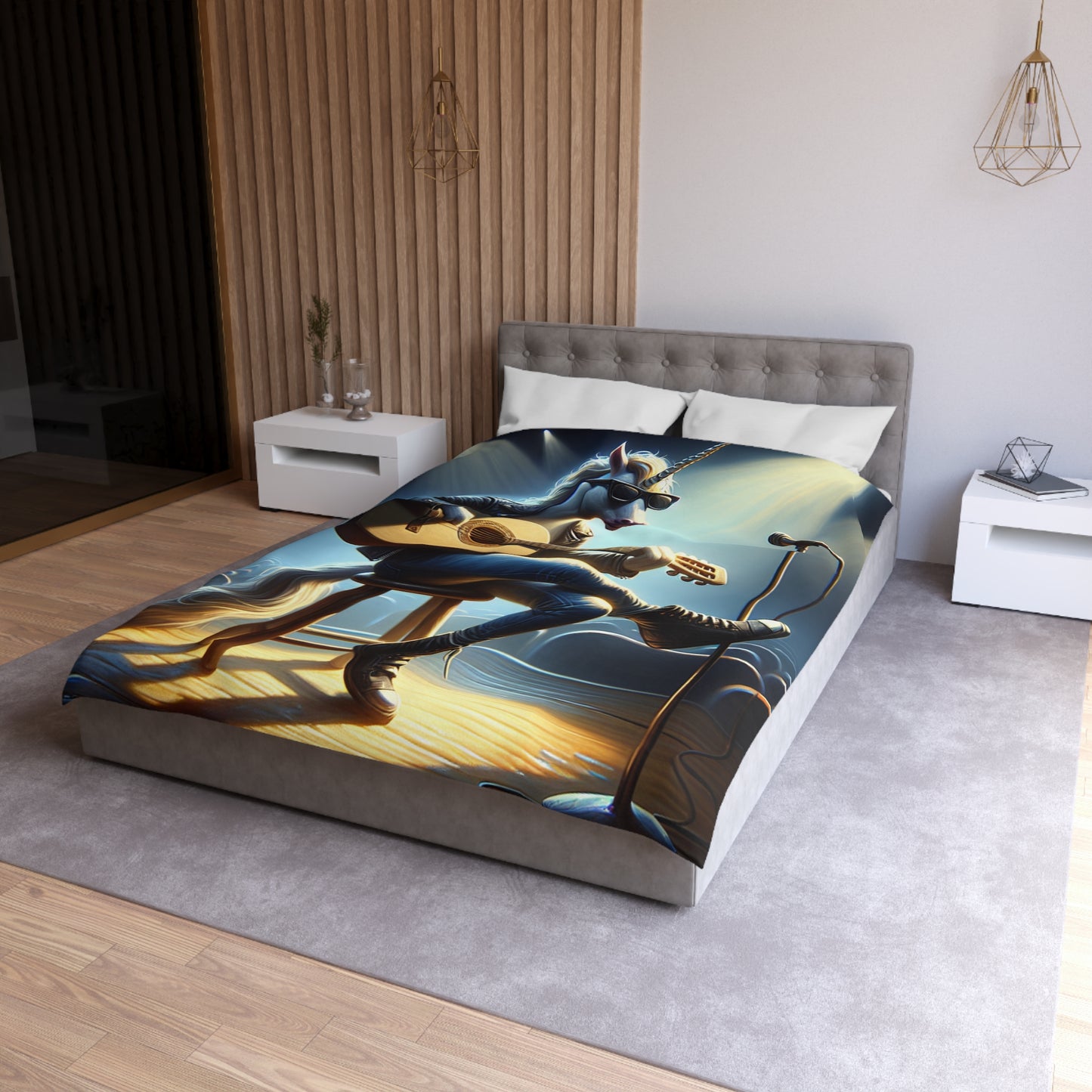 Unicorn Unplugged Microfiber Duvet Cover