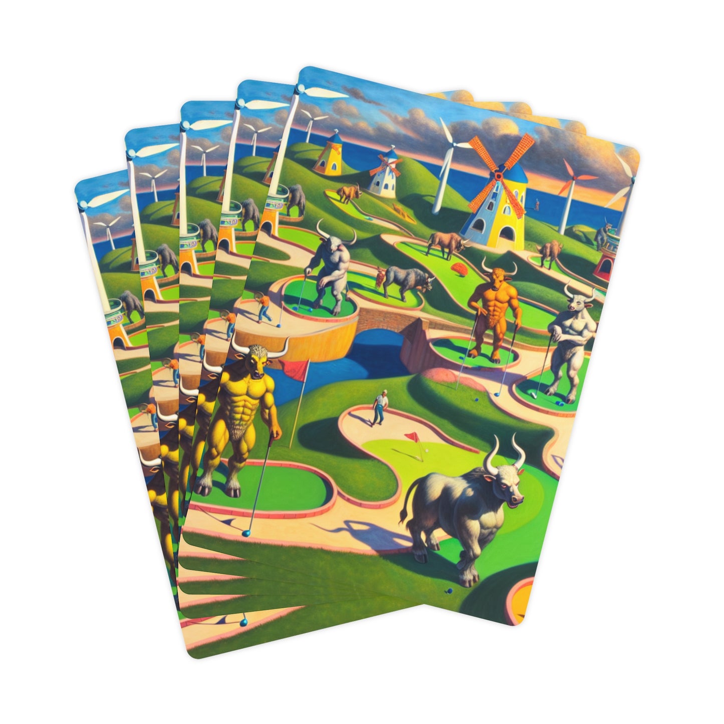 Mini-taur Golf Poker/Playing Cards