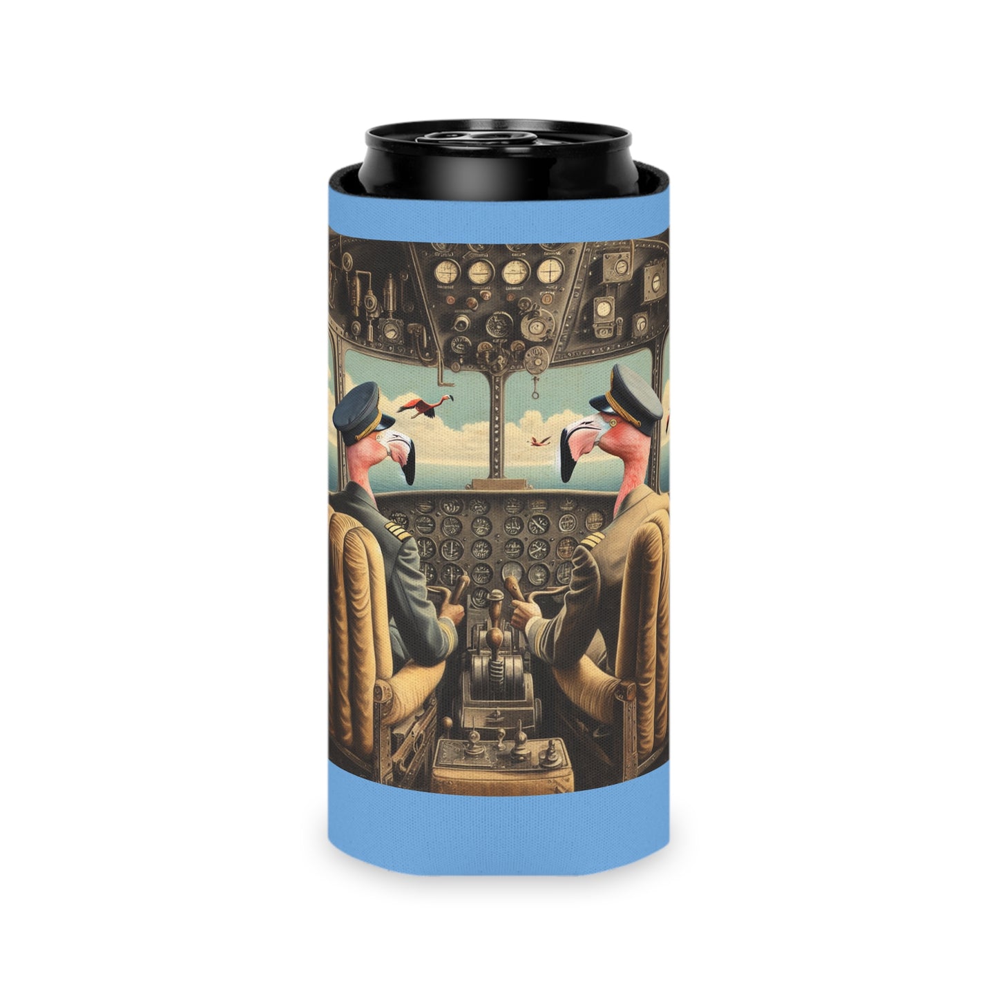 Flamingo Flight Deck Can Cooler