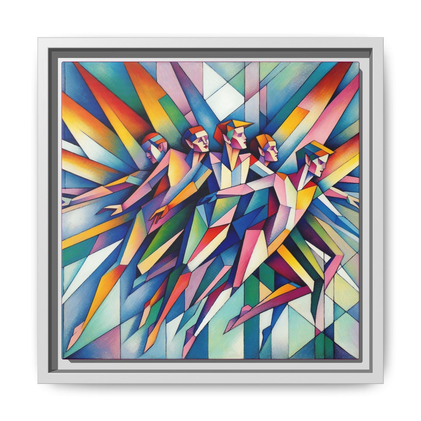 Picasso's Pixies Canvas, Framed (Multi-color)