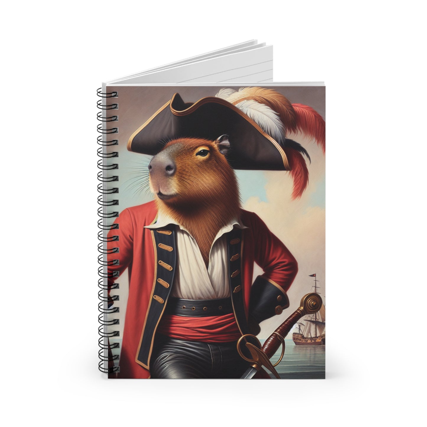 Captain Capybara Spiral Notebook