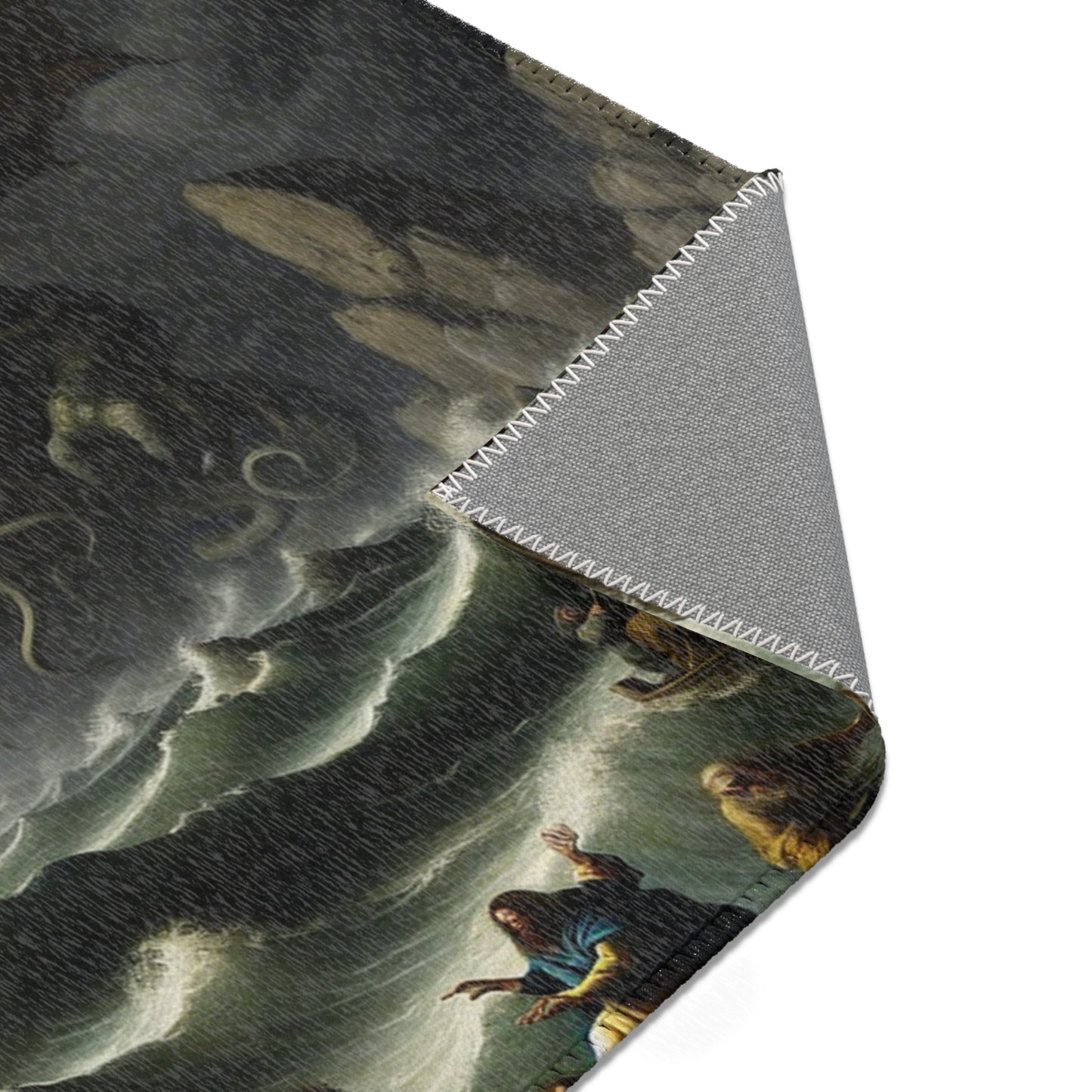 Cthulhu in the Storm Area Rug - HORIZONTAL