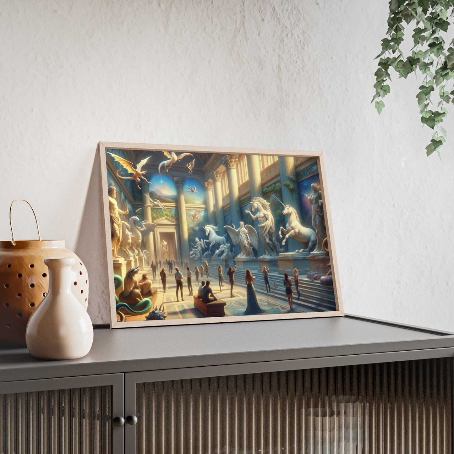 Framed Atlantis Atrium Poster