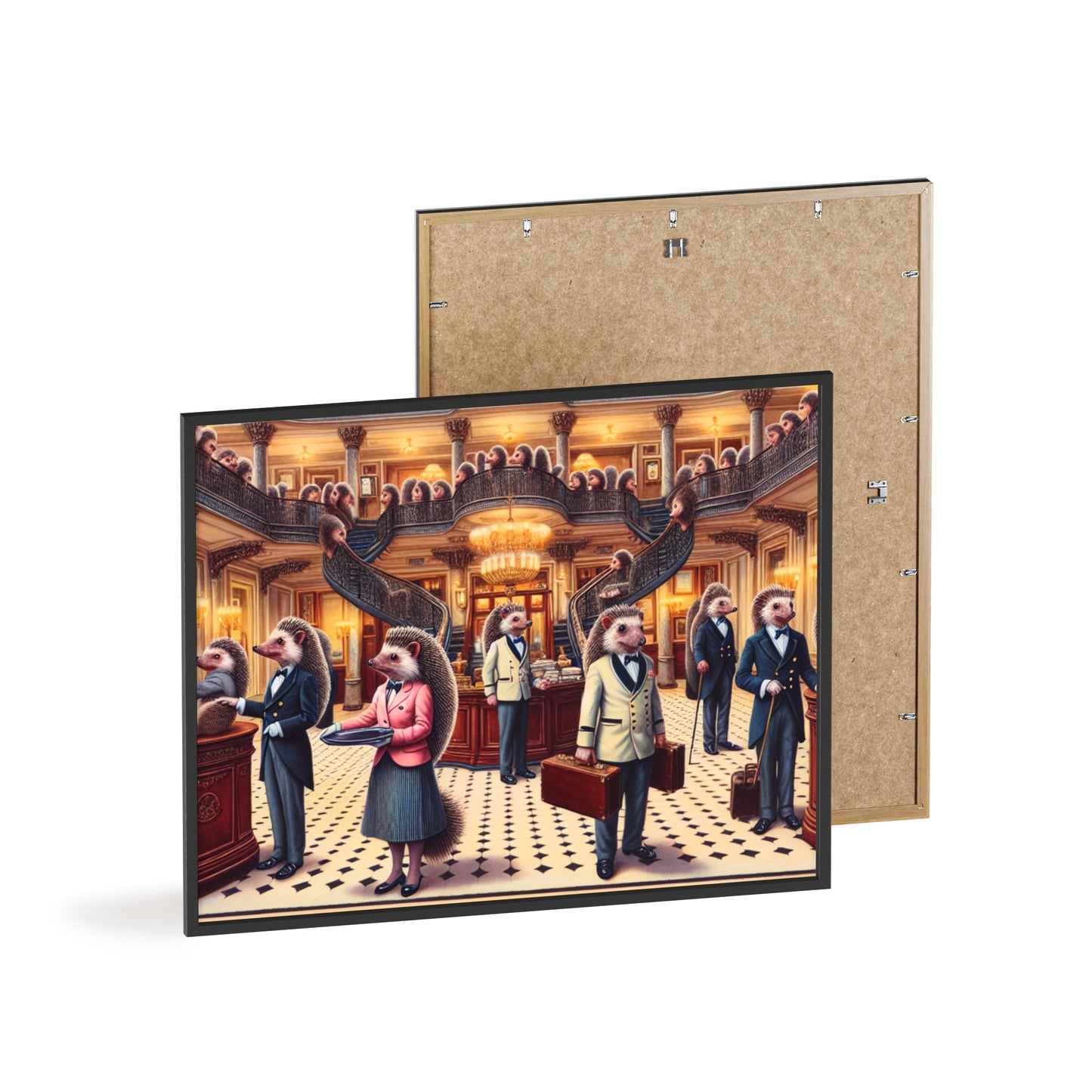 Framed Hedgehog Hotel Poster