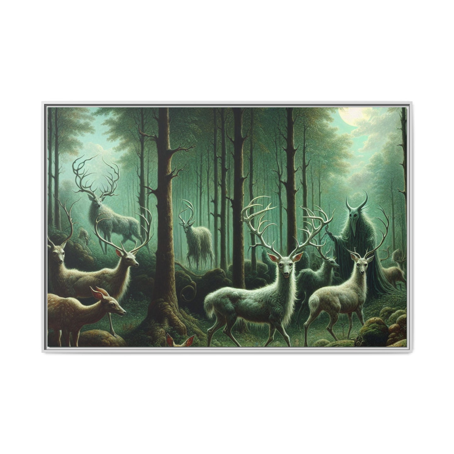 Wendigo Shepherd Canvas, Framed (Multi-color)