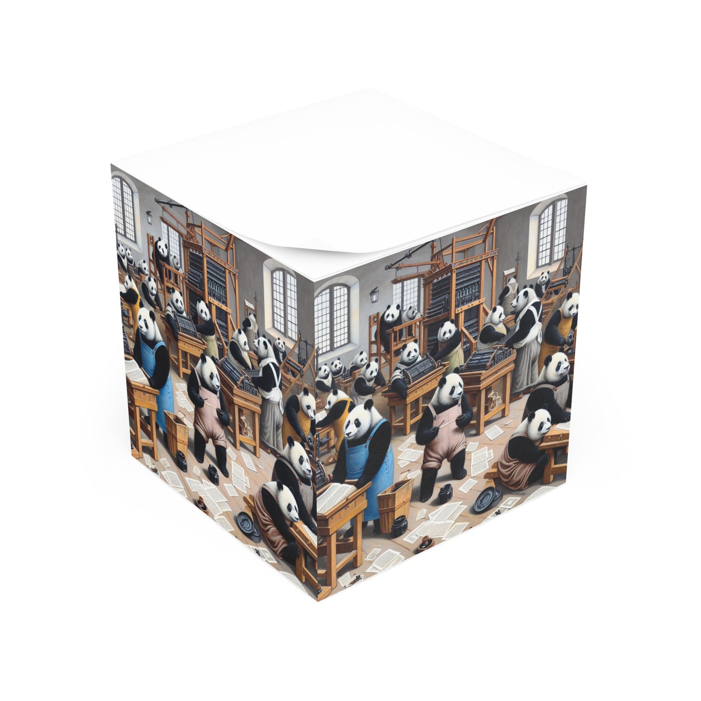 Printing Pandamonium Post It Note Cube