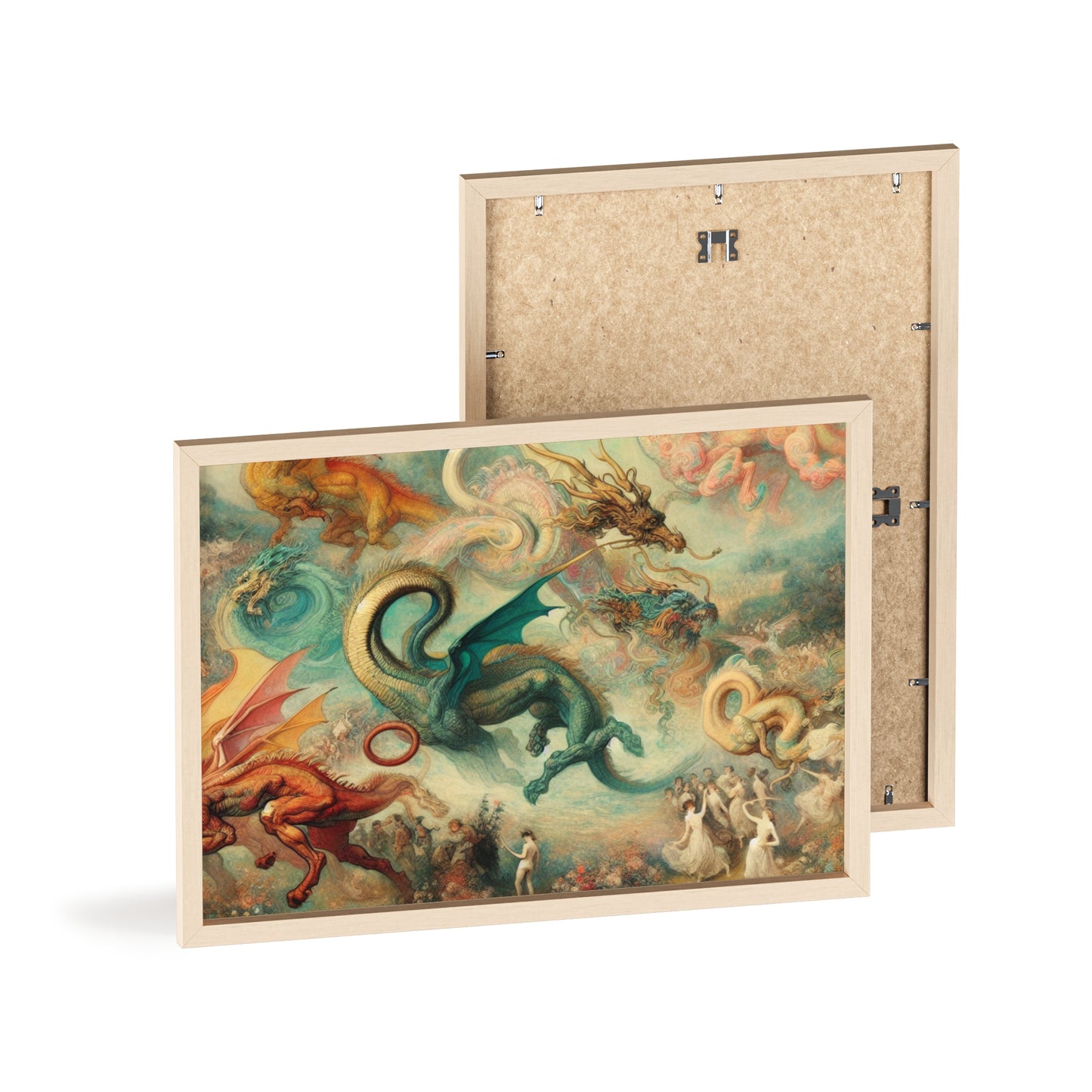 Framed Degas Dreams of Dragons Poster
