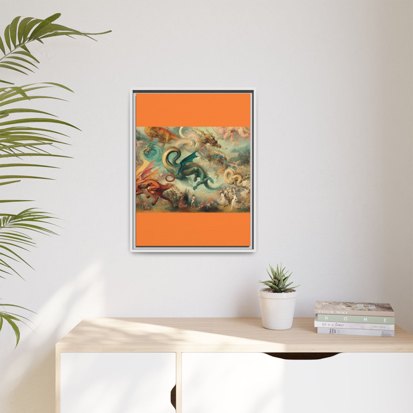 Degas Dreams of Dragons Canvas, Framed (Multi-color)