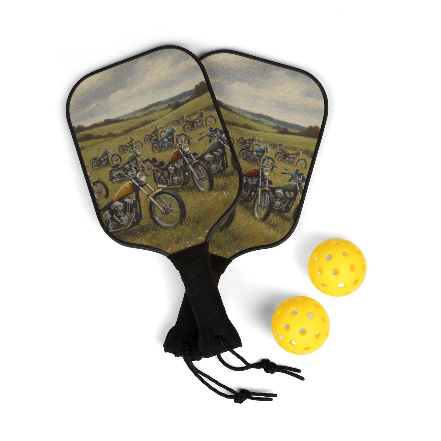 Wild Motorcycles Printed Pickleball Kit