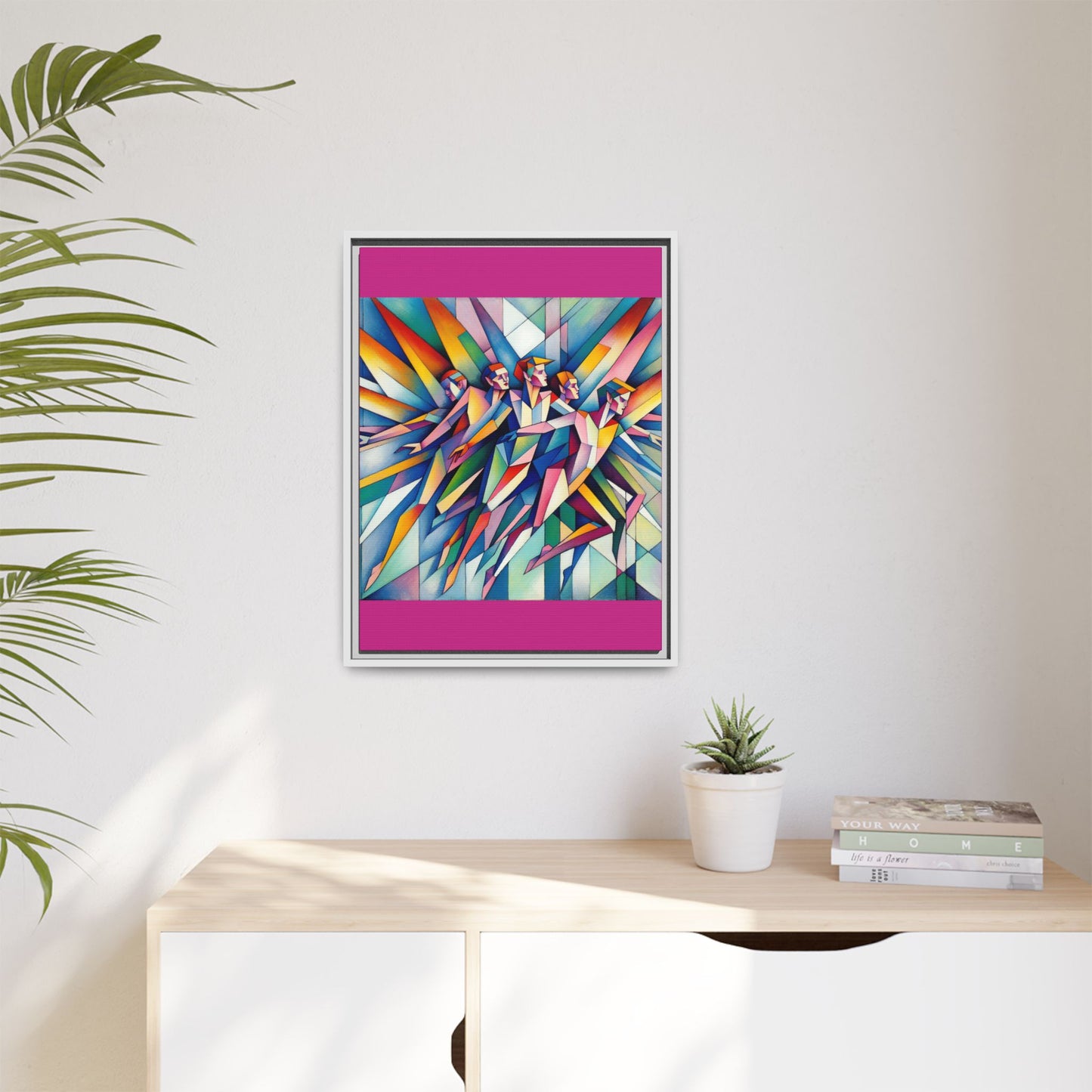 Picasso's Pixies Canvas, Framed (Multi-color)