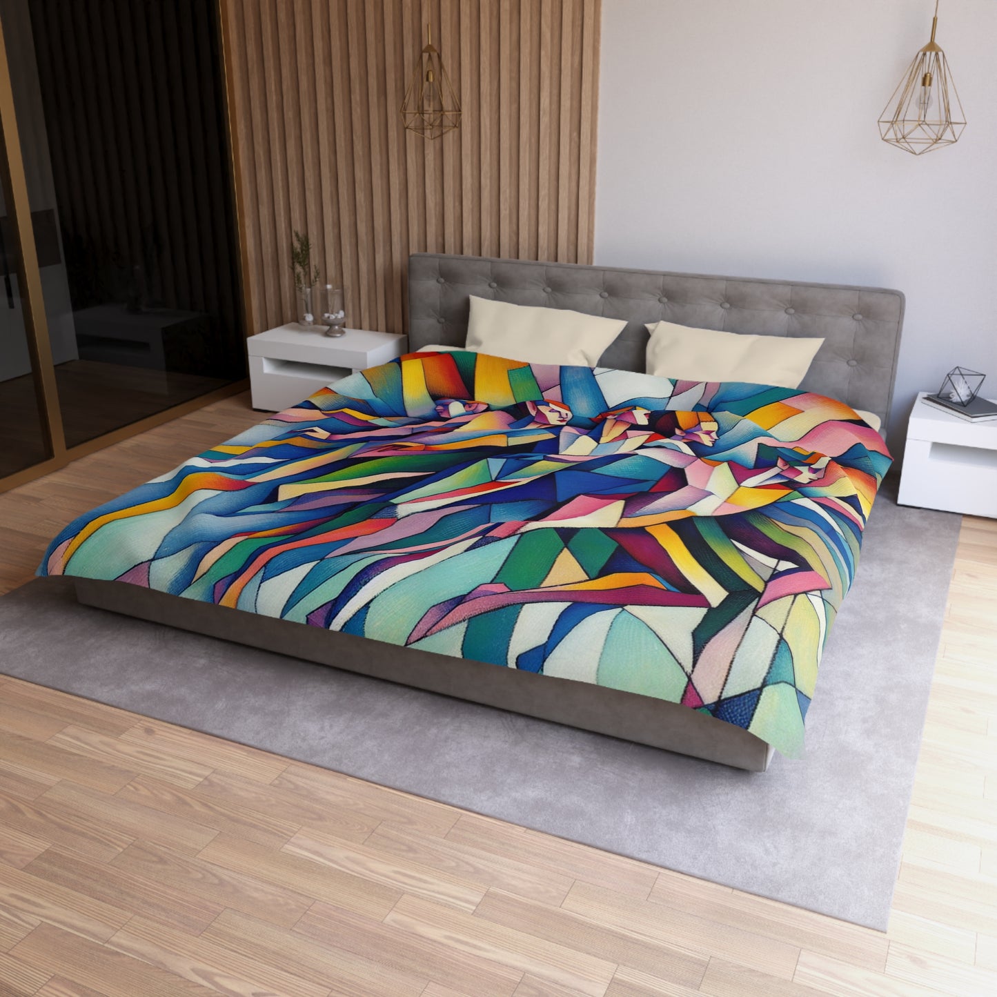 Picasso's Pixies Microfiber Duvet Cover