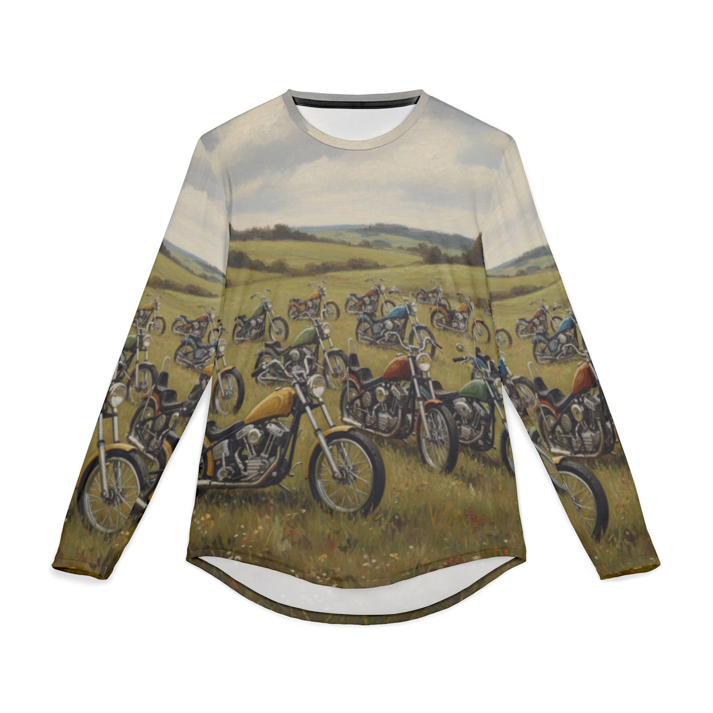 Wild Motorcycles UV protecting All Over Print Long Sleeve Shirt