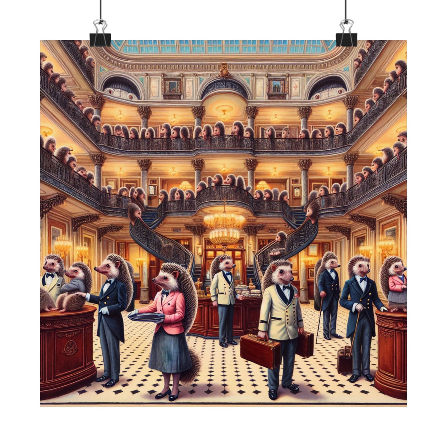 Hedgehog Hotel Poster