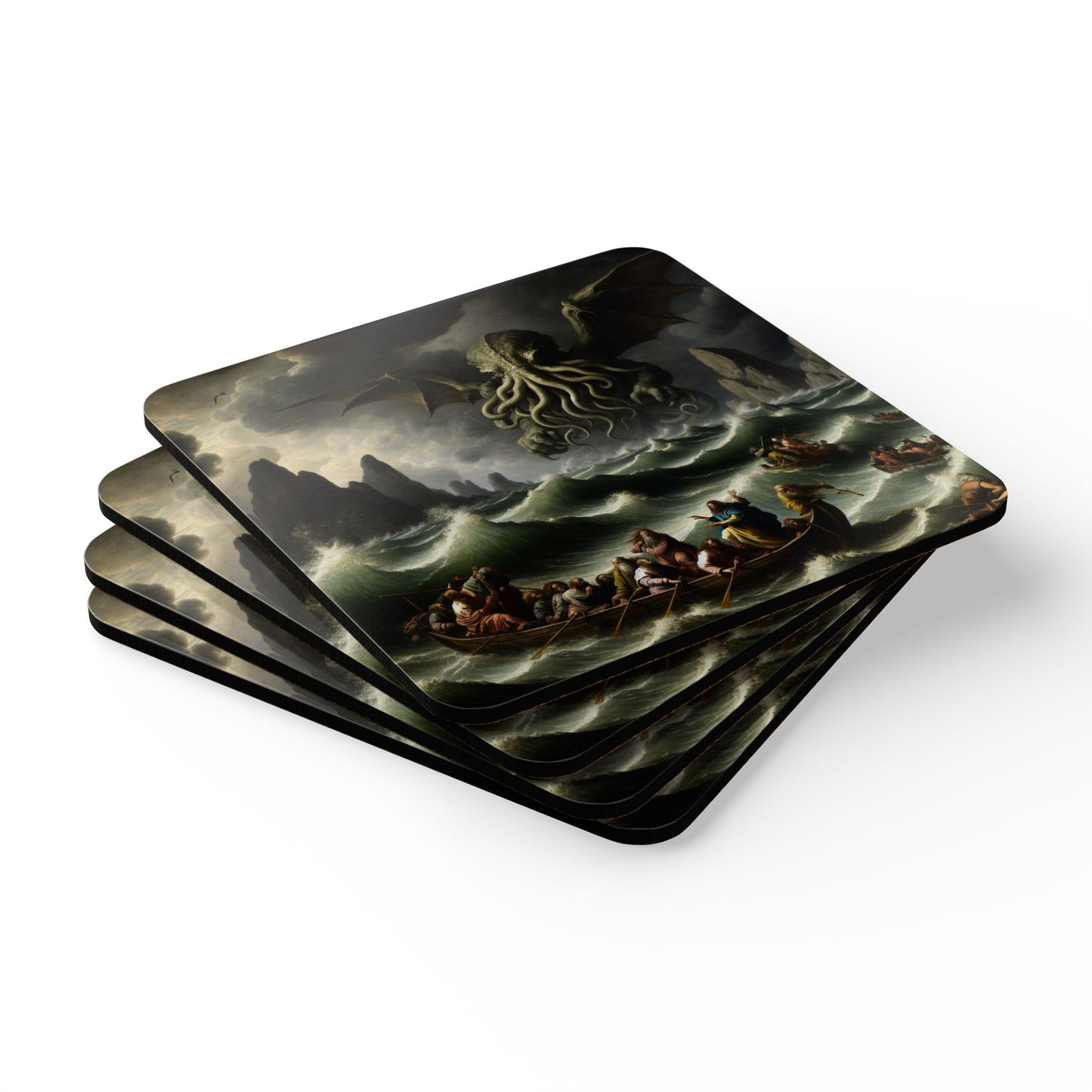 Cthulhu in the Storm 4pc Coaster Set
