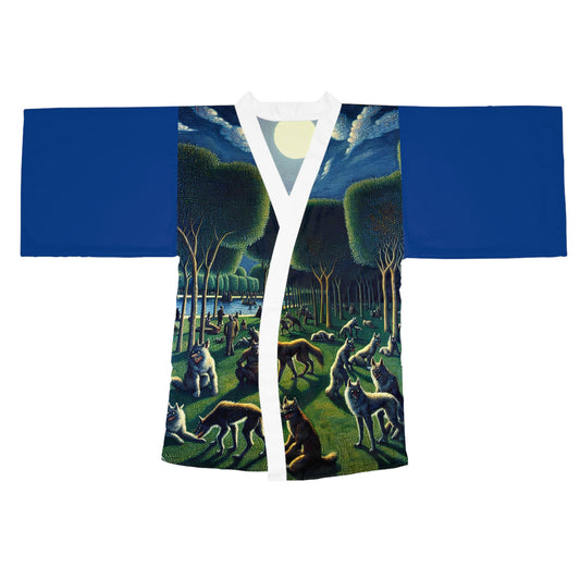 Werewolves at the Waterfront Kimono Robe