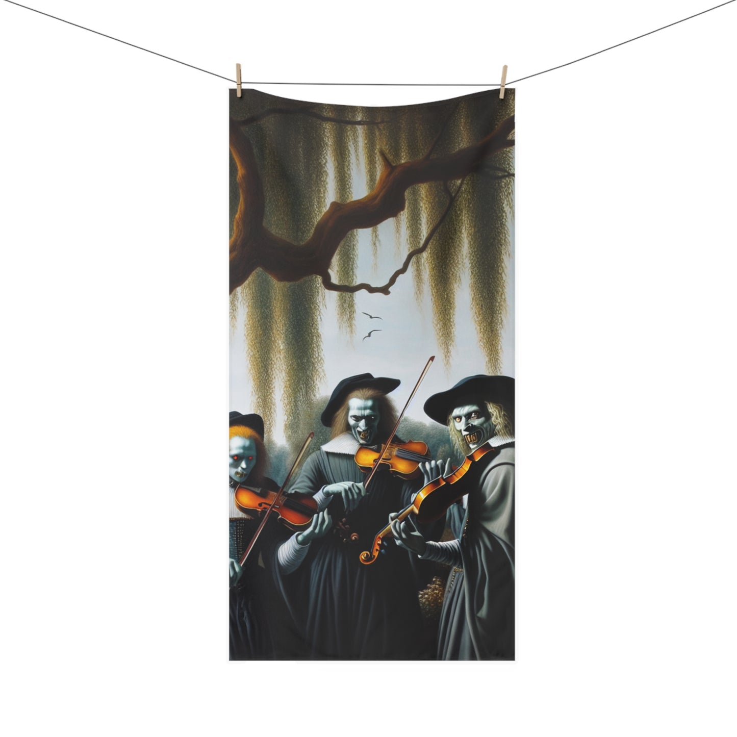 Vermeer's Vampire Violinists Towel