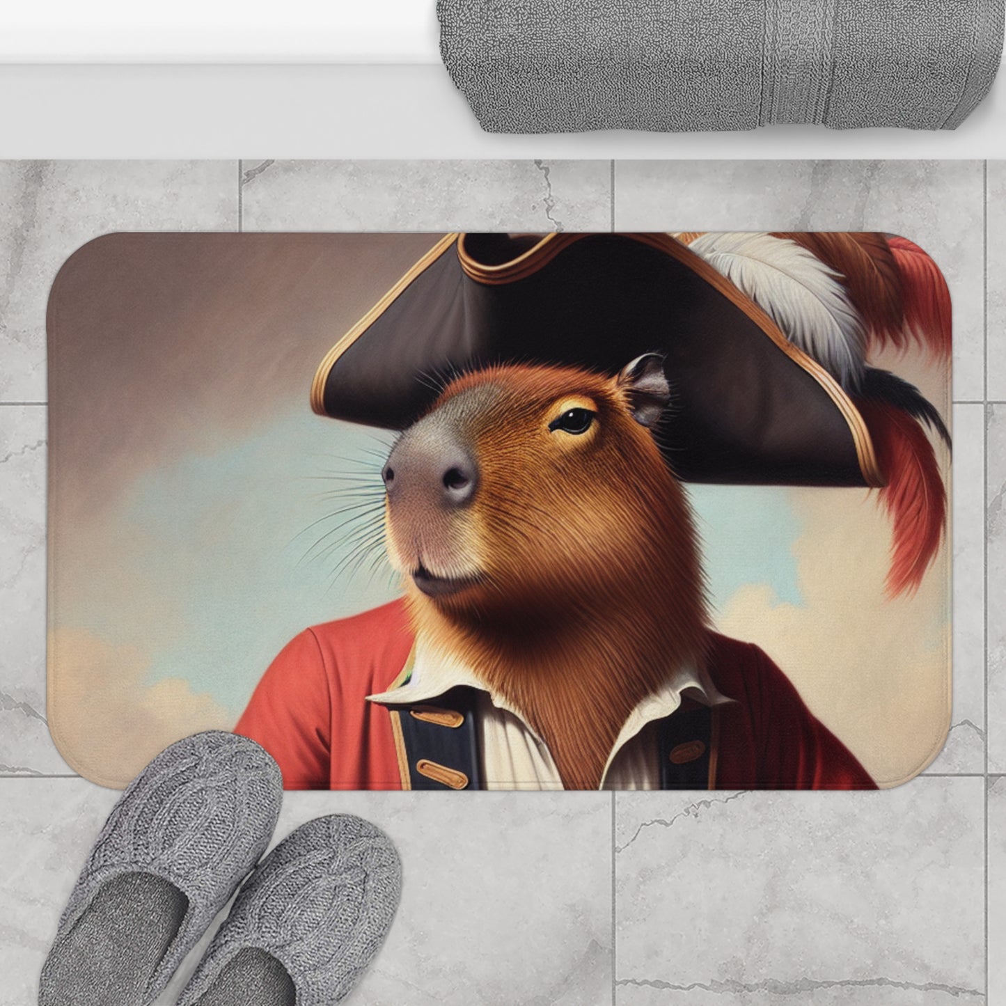 Captain Capybara Bath Mat