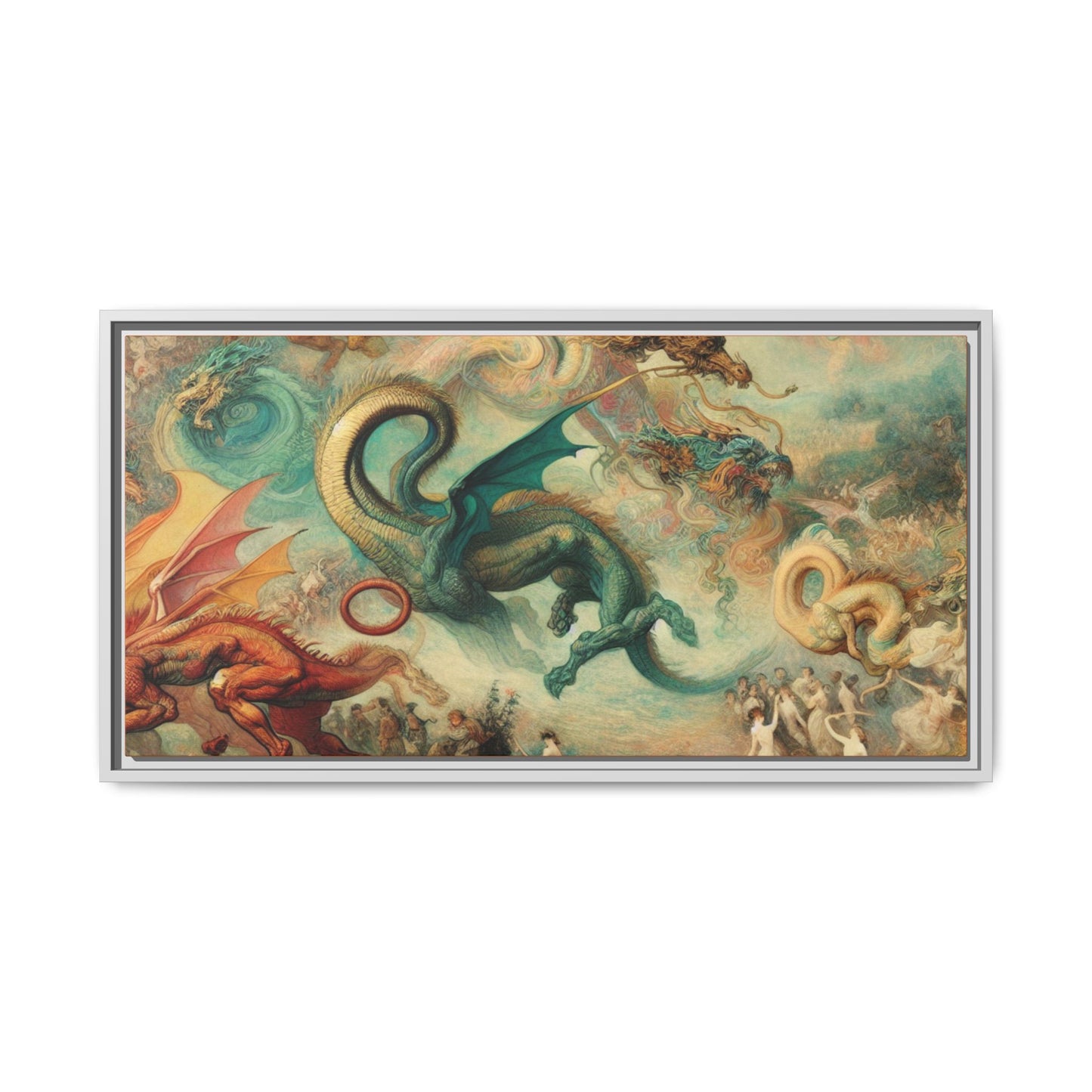 Degas Dreams of Dragons Canvas, Framed (Multi-color)