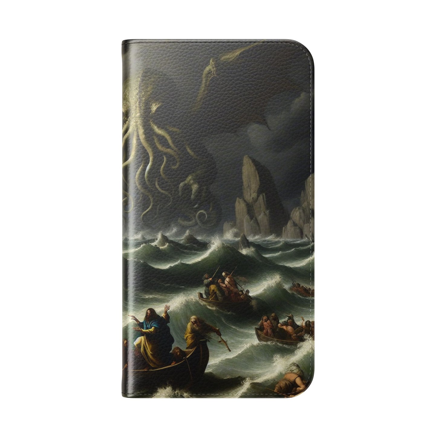 Cthulhu in the Storm Flip Cases for iPhones