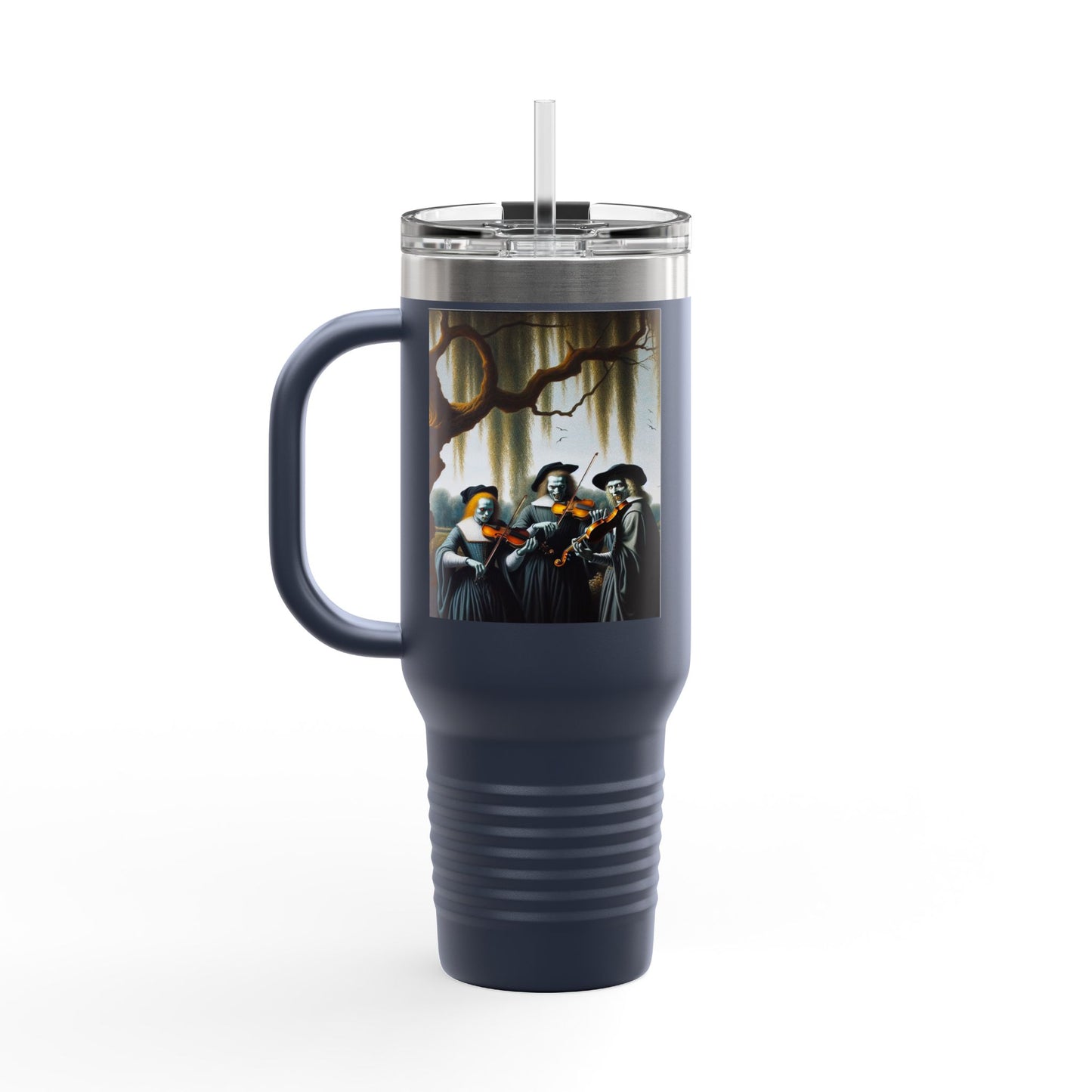 Vermeer's Vampire Violinists Insulated Travel Mug, 40oz