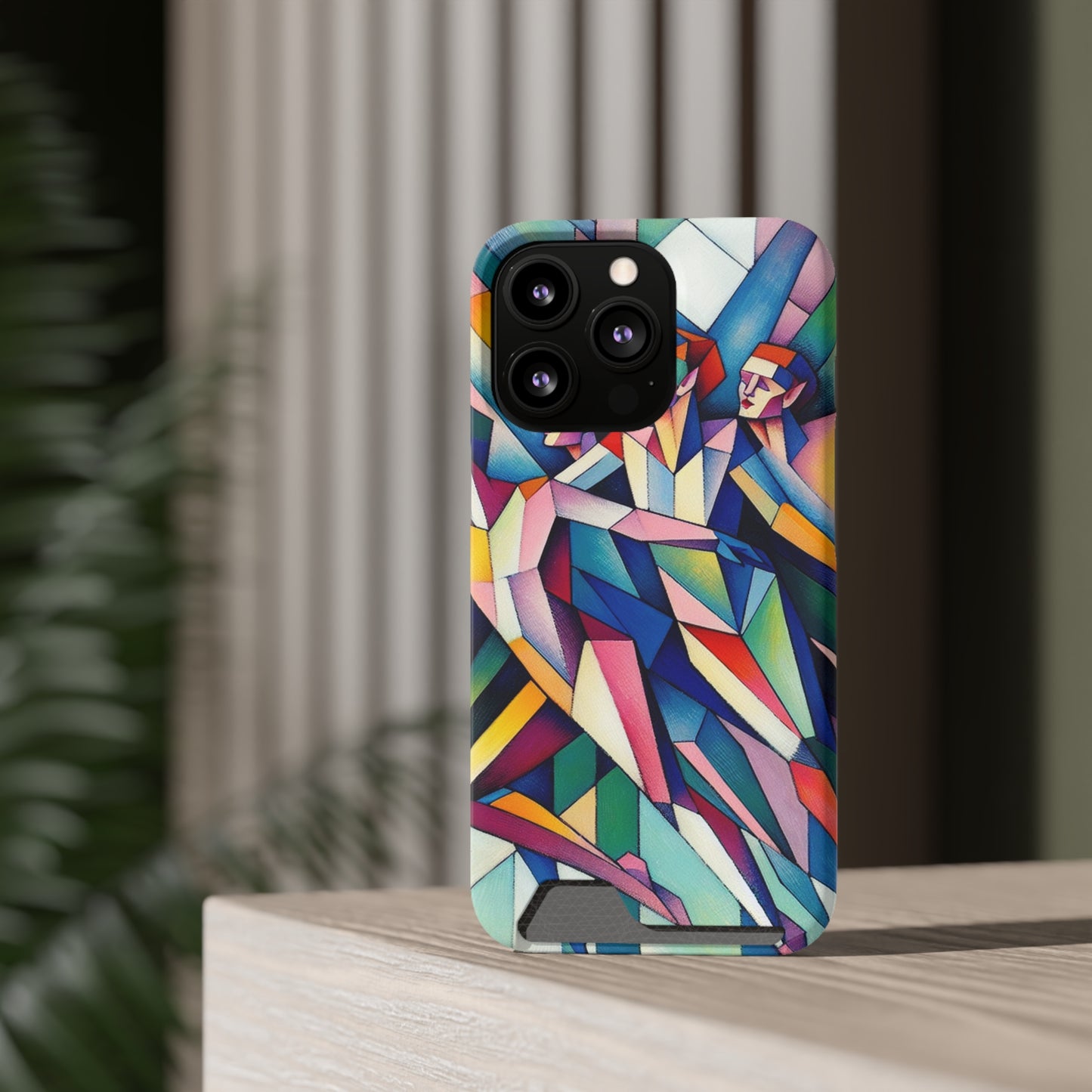 Picasso's Pixies Phone Case with Card Holder - IPHONE