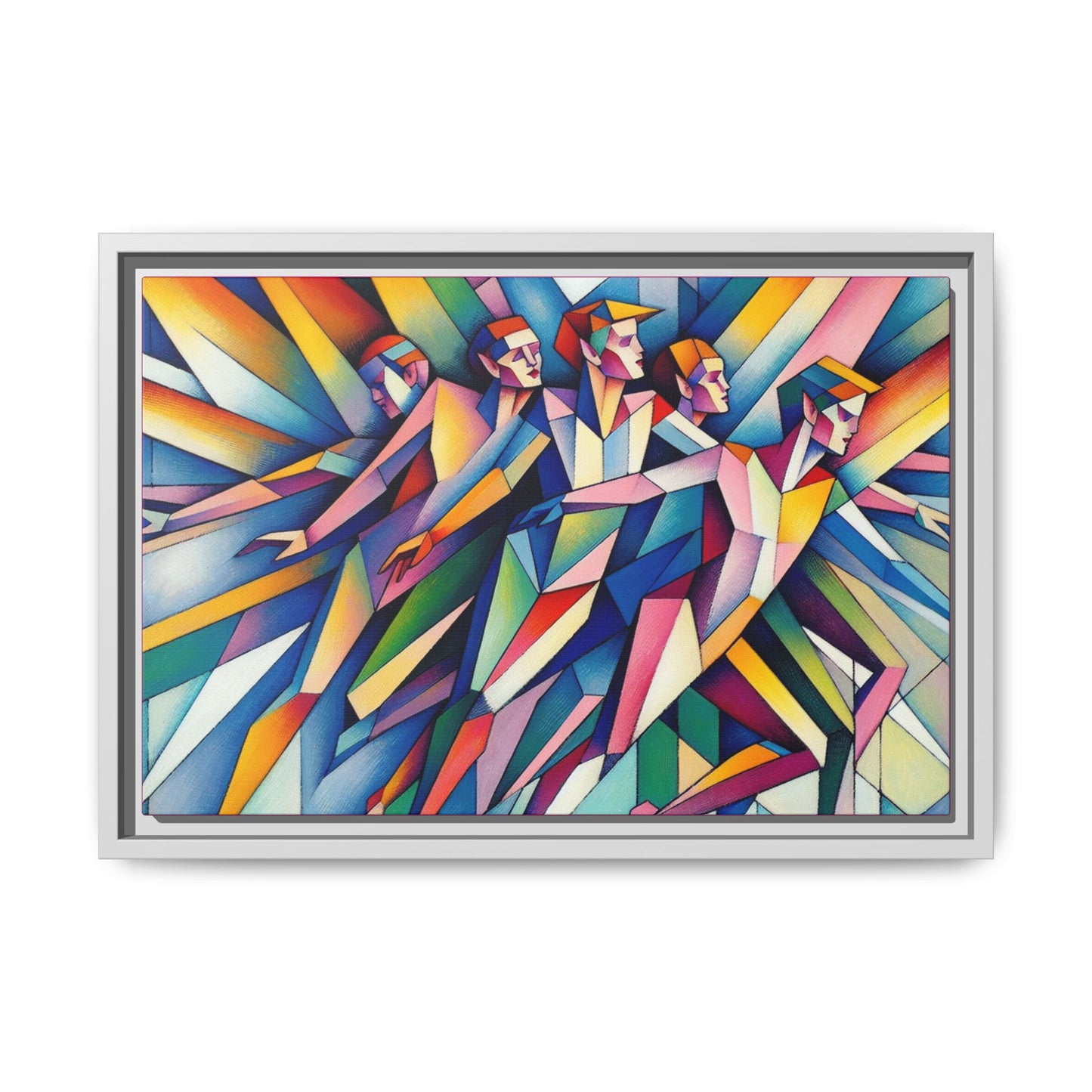 Picasso's Pixies Canvas, Framed (Multi-color)