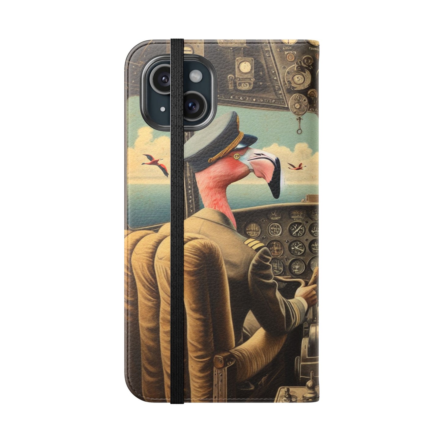 Flamingo Flight Deck Flip Case - iPhone/Galaxy