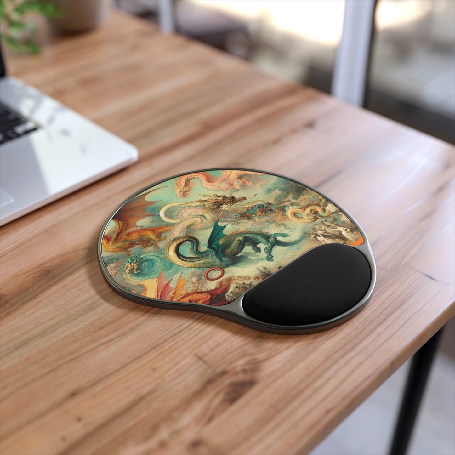 Degas Dreams of Dragons Mouse Pad with Wrist Rest