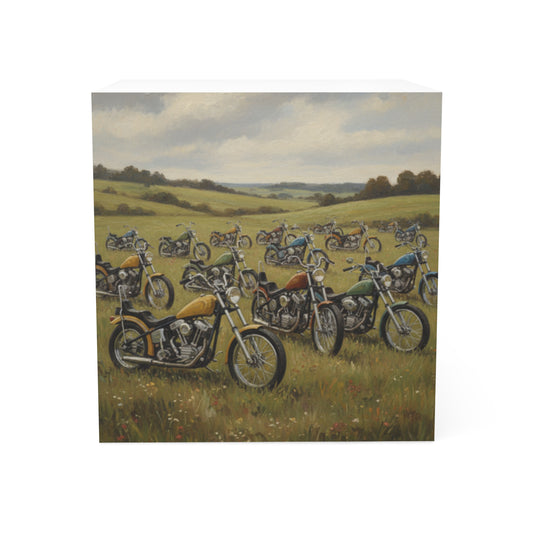 Wild Motorcycles Post It Note Cube