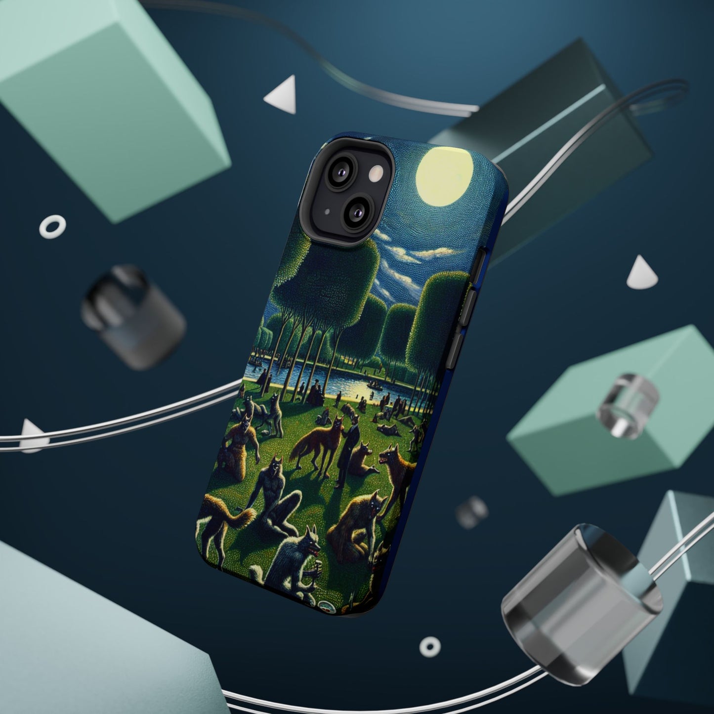 Werewolves at the Waterfront Magnetic iPhone Case